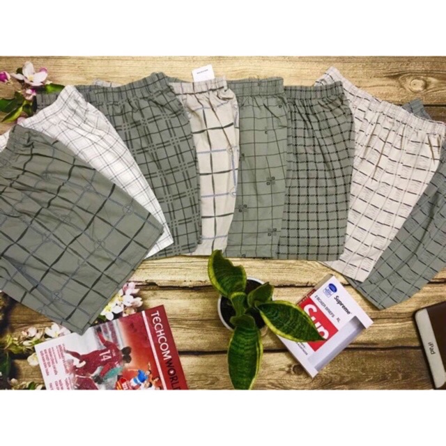 Quần Short Nam - Quần Đùi Nam Caro Mặc Nhà