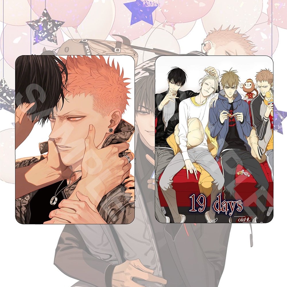 Ảnh card bo góc in hình 19 DAYS OLD XIAN manhua thẻ bo viền 5*8cm anime chibi sưu tầm