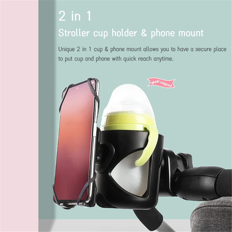 Giá Đỡ Cốc Nước 2 Trong 1 Xoay 360 Độ Bằng Nhựa Tiện Dụng