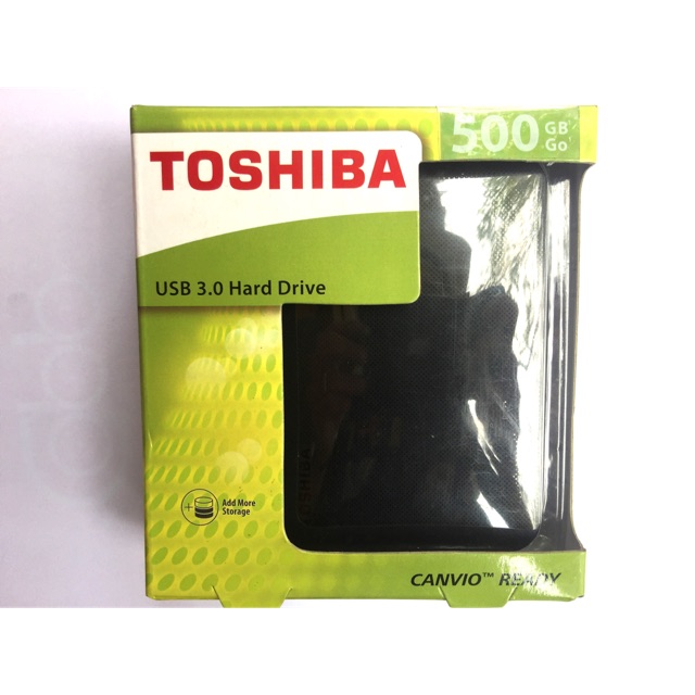 Ổ cứng di động HDD Toshiba 500GB Canvio Ready USB 3.0 (Hàng khuyến mại mua laptop)