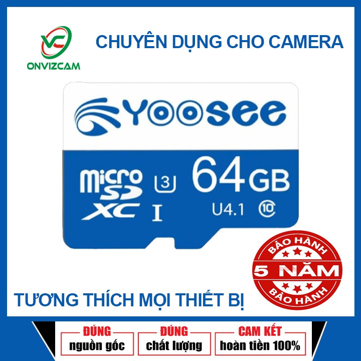 Thẻ nhớ Micro SD ONVIZCAM/ YOOSEE/ ONVIZ PRO 32G/64G CHUYÊN dùng cho camera wifi