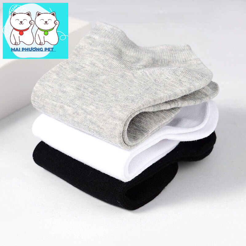Combo 5 đôi tất nam nữ cổ ngắn sợi tre trộn màu MS01 cao cấp công nghệ nano khử mùi chống hôi chân