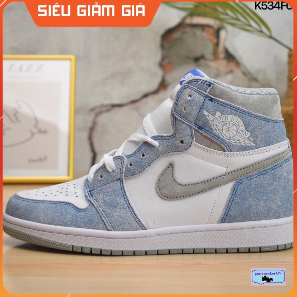 ( FULL BOX + QUÀ TẶNG ) Giày thể thao Air Jordan 1 Retro High OG GS 'Hyper Royal' siêu phong cách, cao cổ năng động