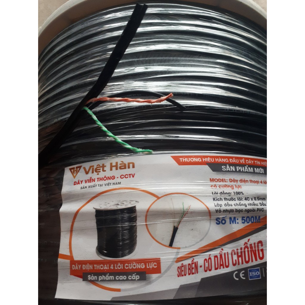 Dây cáp mạng 4 lõi Việt Hàn
