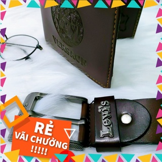 ❤️BỘ QUÀ TẶNG VÍ VESACE + THẮT LƯNG NAM LEVI'S (CÓ BÁN LẺ VÍ VÀ THẮT LƯNG)