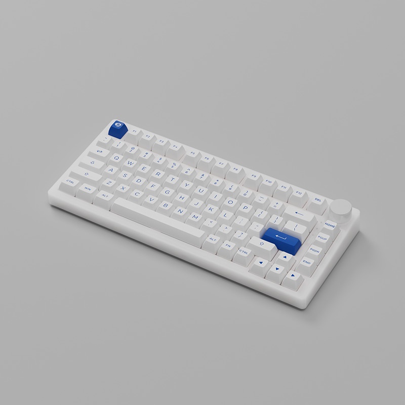 Bàn phím cơ AKKO PC75B Plus Blue on White (Bluetooth 5.0 / Wireless 2.4Ghz / Hotswap / Foam tiêu âm)