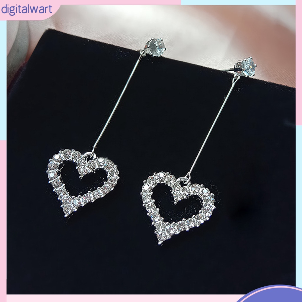 Đôi Khuyên Tai Hợp Kim Hình Trái Tim Thời Trang Cho Nữ