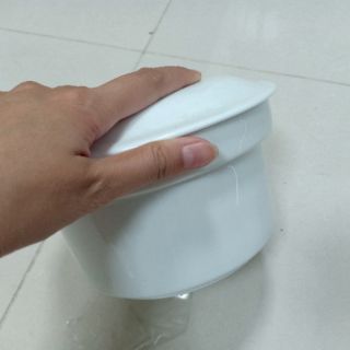 Thố chưng yến bằng sứ có nắp đậy