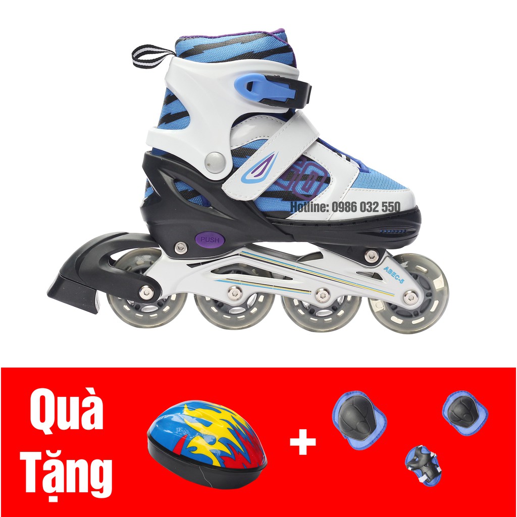 (AI BẢO CỨ RẺ LÀ KO XỊN HÃY VÀO) Giầy Patin Phát Sáng INLINE SKATE, Hàng Hãng, Chất Lượng 5 Sao,(Xanh, Hồng)