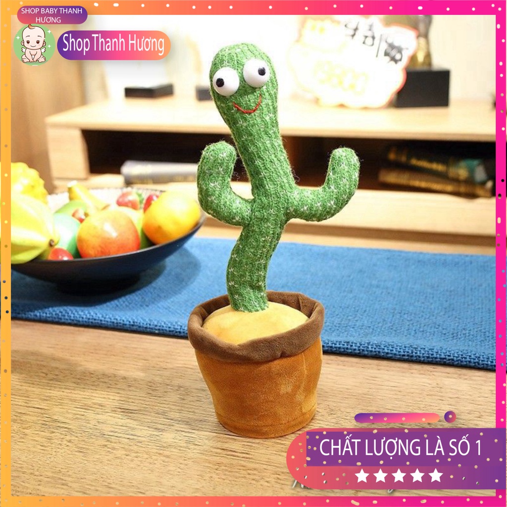 Cây Xương Rồng Nhảy Múa Biết Nói 120 bài hát Tiktok Pin Sạc Shop baby Thanh Hương