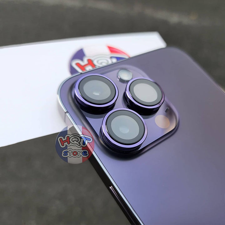 Ốp viền kính bảo vệ Camera Hoda Sapphire IP 14 Pro Max / 14 Pro