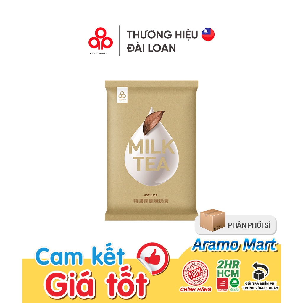 [HSD mới] Bột Trà sữa Hao Hao Drink Milk Tea Đài Loan pha sẵn thơm ngon 1kg/1túi - Creation Food Taiwan ＊AramoMart＊