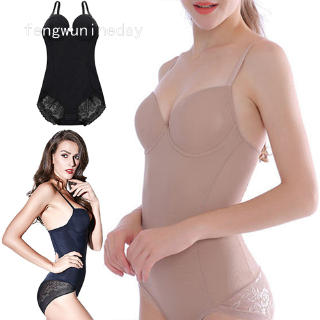 Nữ Ren Body Shaper Có Áo Ngực Body Shapewear Control Body Briefer Giảm Béo Hình Bụng Eo Quần (S-Xl)