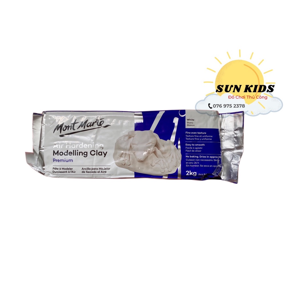 Đất Sét Mont Marte Tự Khô 100g - 200g