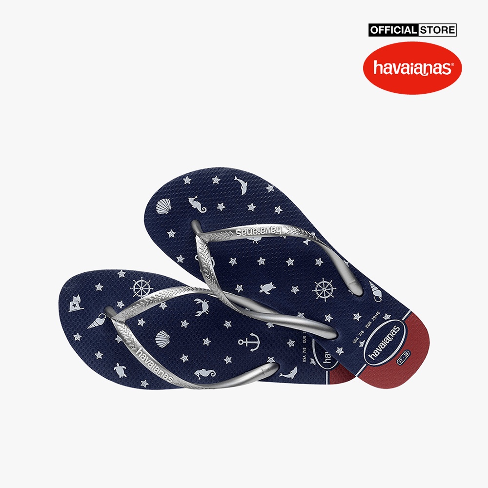 HAVAIANAS - Dép nữ Slim Nautical 4137125-0445