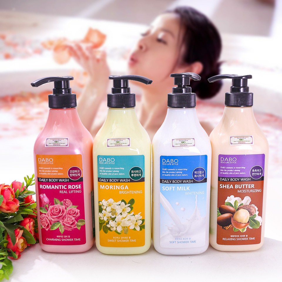 Hàng chính hãng: Sữa tắm trắng da cao cấp DABO Whitening Soft Milk 750ml