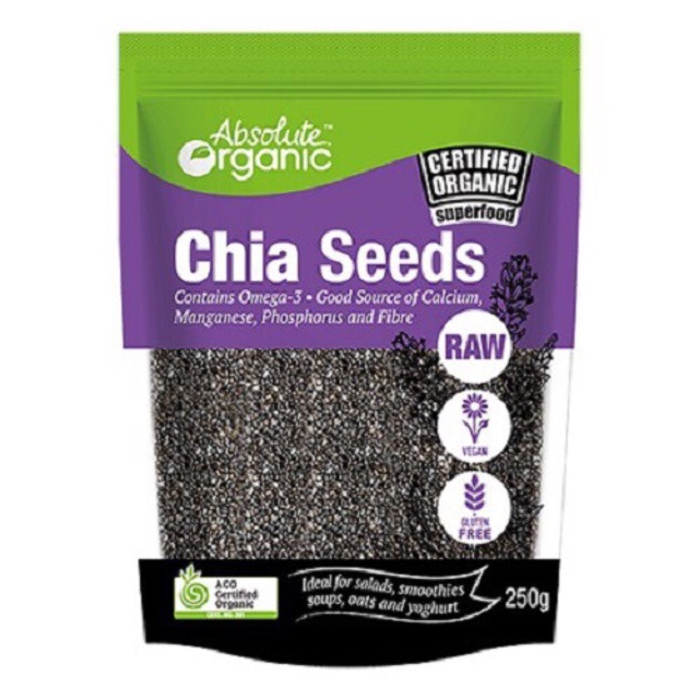 Hạt chia Úc Organic Chia Seeds 250g (mẫu mới) RẤT TỐT CHO THAI PHỤ