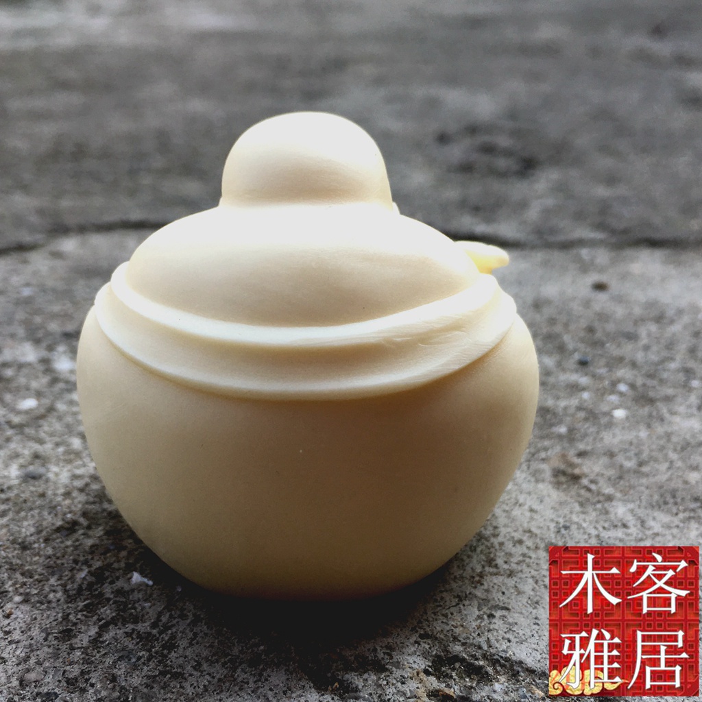Tượng Phật Di Lặc Maitreya Bergamot Trang Trí Nội Thất Xe Hơi Màu Ngà Voi Maitreya A Group Heqi