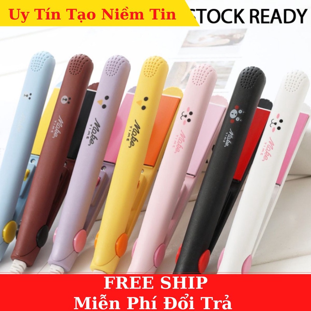 Máy Duỗi Tóc, Làm tóc Mini Make Time Bằng Gốm Sứ Có Hộp Đựng Tiện Dụng Cho Nữ
