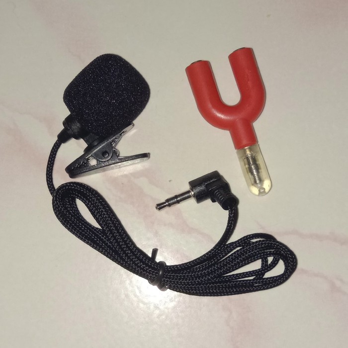 Mic Clip On + Audio Splitter Saving Package