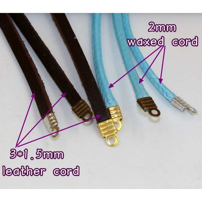 Set 100 kẹp sắt cố định dây da rộng 3mm