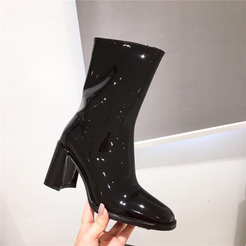 Bốt lửng da bóng