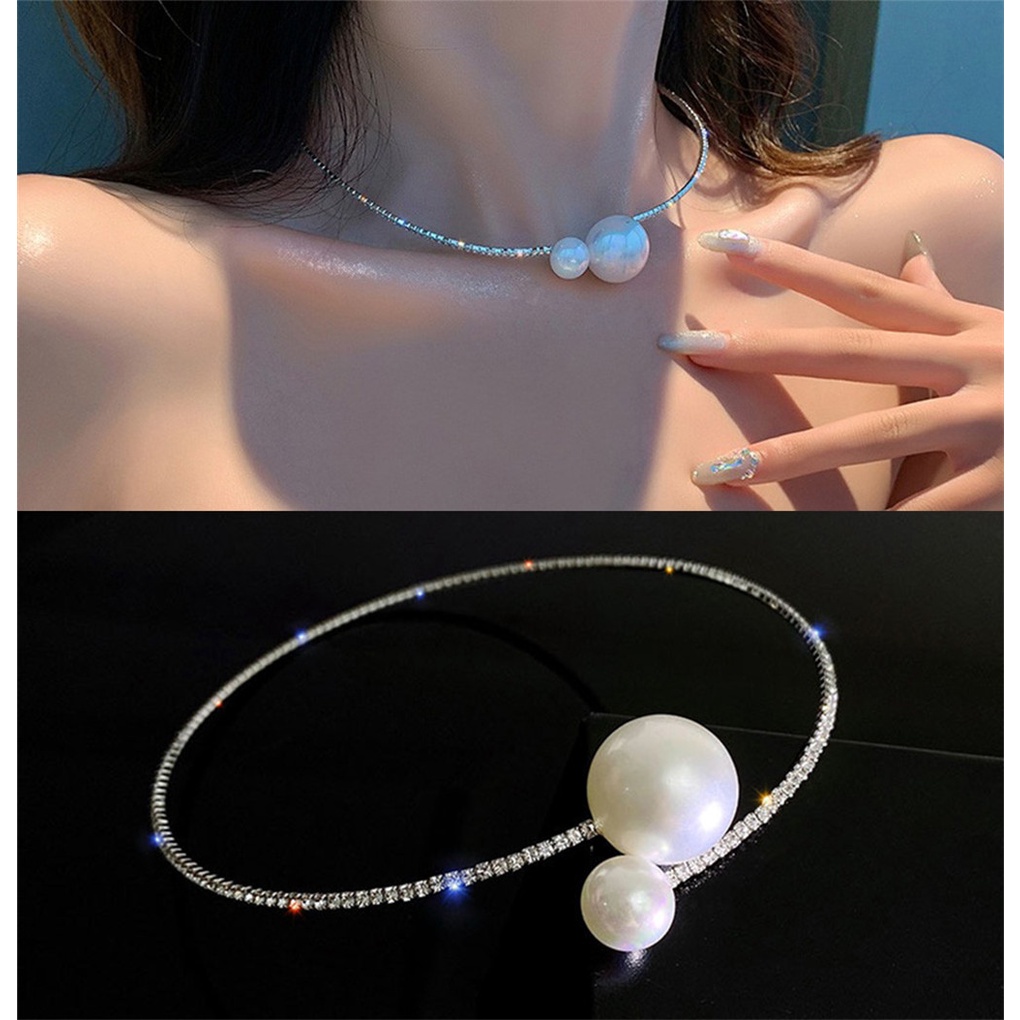 1 Vòng Cổ Choker Đính Đá Toàn Diện Thời Trang Cho Nữ
