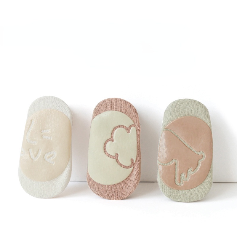 Vớ cotton Cổ Thuyền Ngắn Cách Nhiệt Thoáng Khí Chống Trượt In Họa Tiết Hoạt Hình Thời Trang Xuân Hè Cho Bé
