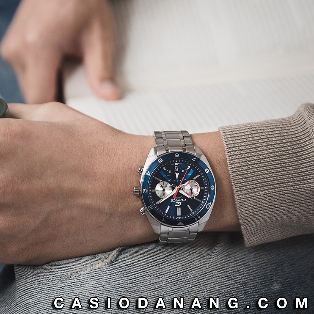 Đồng hồ nam dây kim loại Casio Edifice chính hãng Anh Khuê EFV-590D-2AVUDF