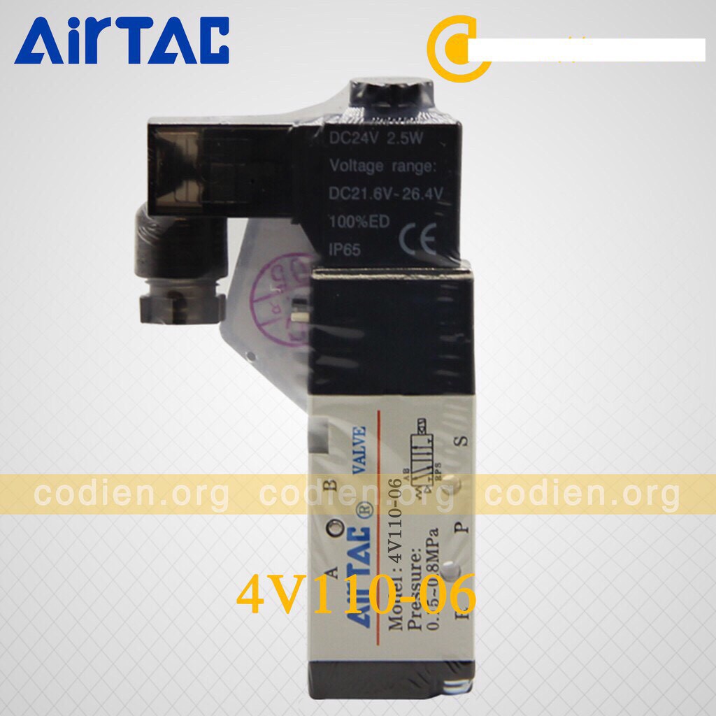 Van Điện Từ Khí Nén AIRTAC 4V110-06