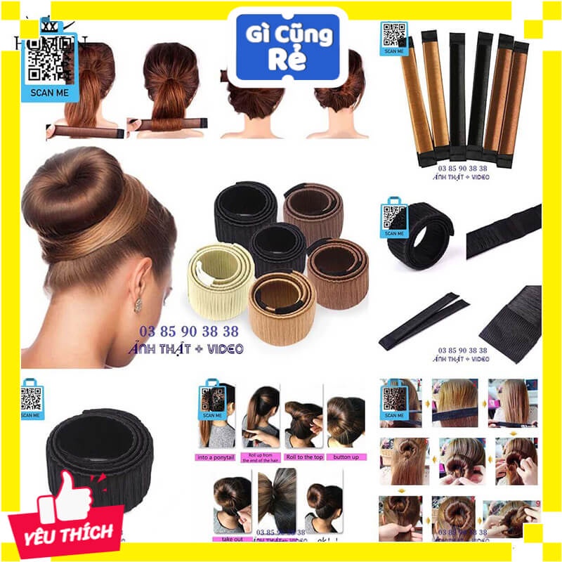 Phụ kiện tóc nữ, dụng cụ búi tóc đa năng tạo kiểu tóc xinh Hàn Quốc - Vợ Chồng Tôi