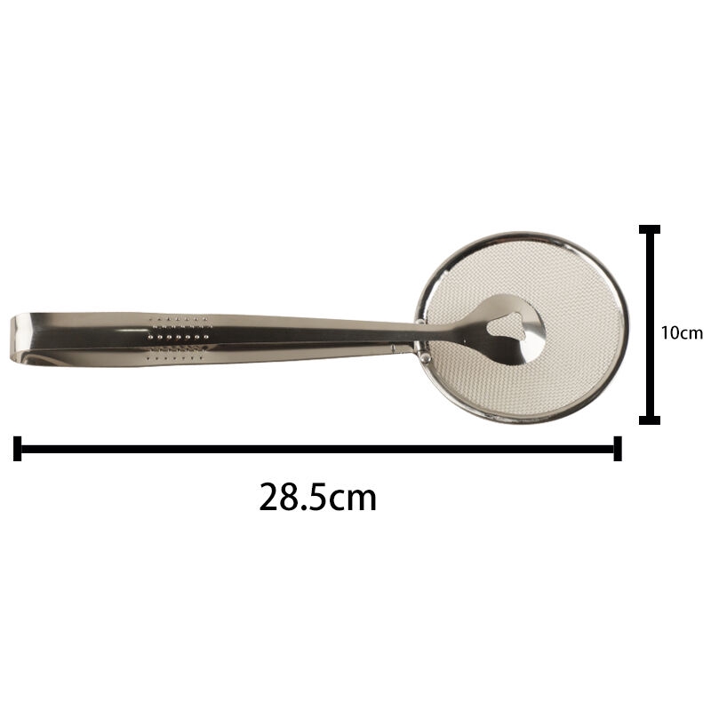 1 Kẹp gắp đồ ăn chiên rán kèm rây lưới vớt bọt lọc dầu
