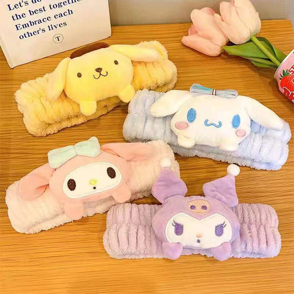 Băng Đô Cài Tóc Rửa Mặt Mymelody Kuromi Phong Cách Hàn Quốc Dễ Thương Cho Bé Gái
