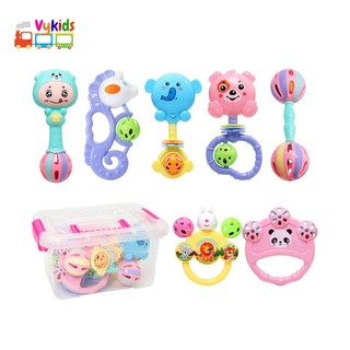 Xúc Xắc Cho Bé VV02 Bộ Đồ Chơi 7 Món  Nhiều Màu Sắc