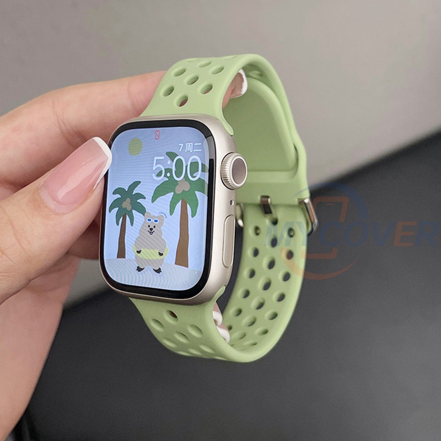 Dây Đeo Thoáng Khí Cho Đồng Hồ Thông Minh iWatch Series 7 6 SE 5 4 3 2 1 45mm 41mm 44mm 40mm 42mm 38mm
