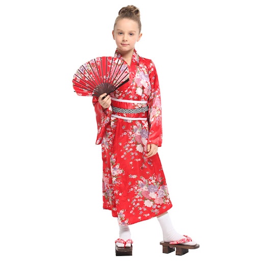 Bộ Kimono kèm quạt hóa trang Halloween cho bé G0350