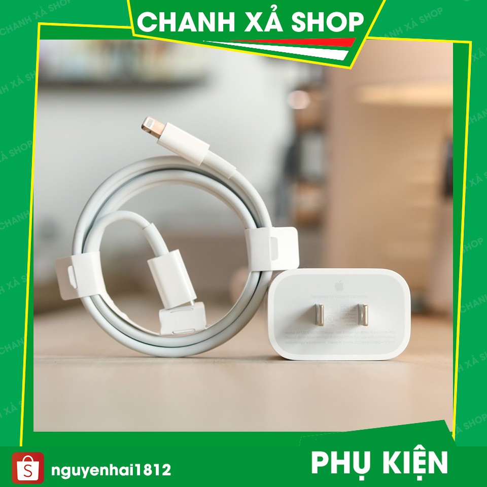 Sạc iphone - Bộ Sạc Nhanh 20W 18W dành cho iphone USB-C to Lightning , Củ Cáp Sạc Nhanh Iphone Công Nghê Sạc Nhanh PD