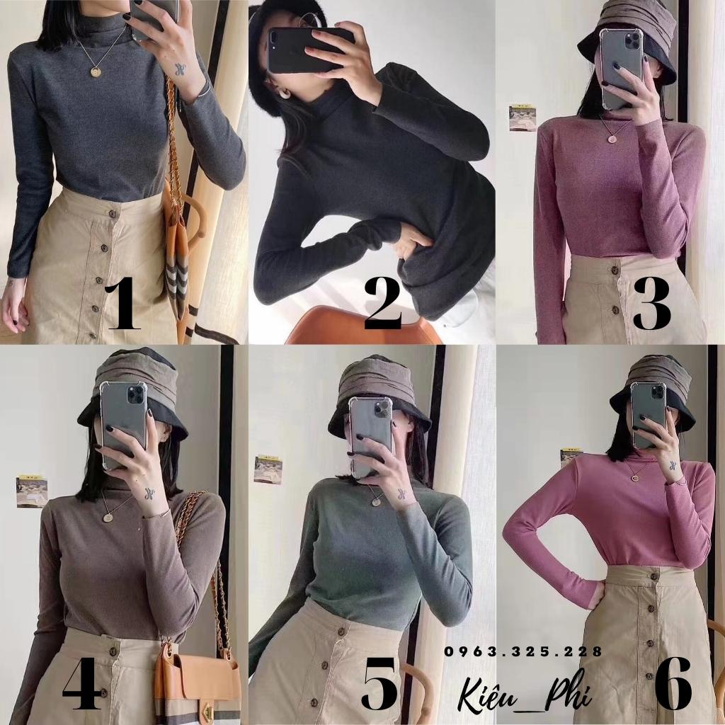 Áo giữ nhiệt monte đủ 6 màu Hàng TQXK xuất xịn túi zip - áo thun dài tay siêu mềm mịn cổ lọ chuẩn loại 1