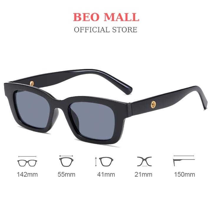 Kính râm nữ thời trang BEOMALL sang trọng chống bụi chống tia UV KT005