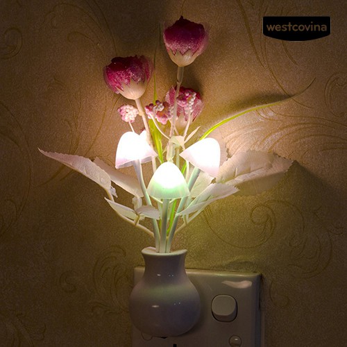 Đèn Led Ngủ Cảm Ứng Hình Hoa Tulip Dễ Thương