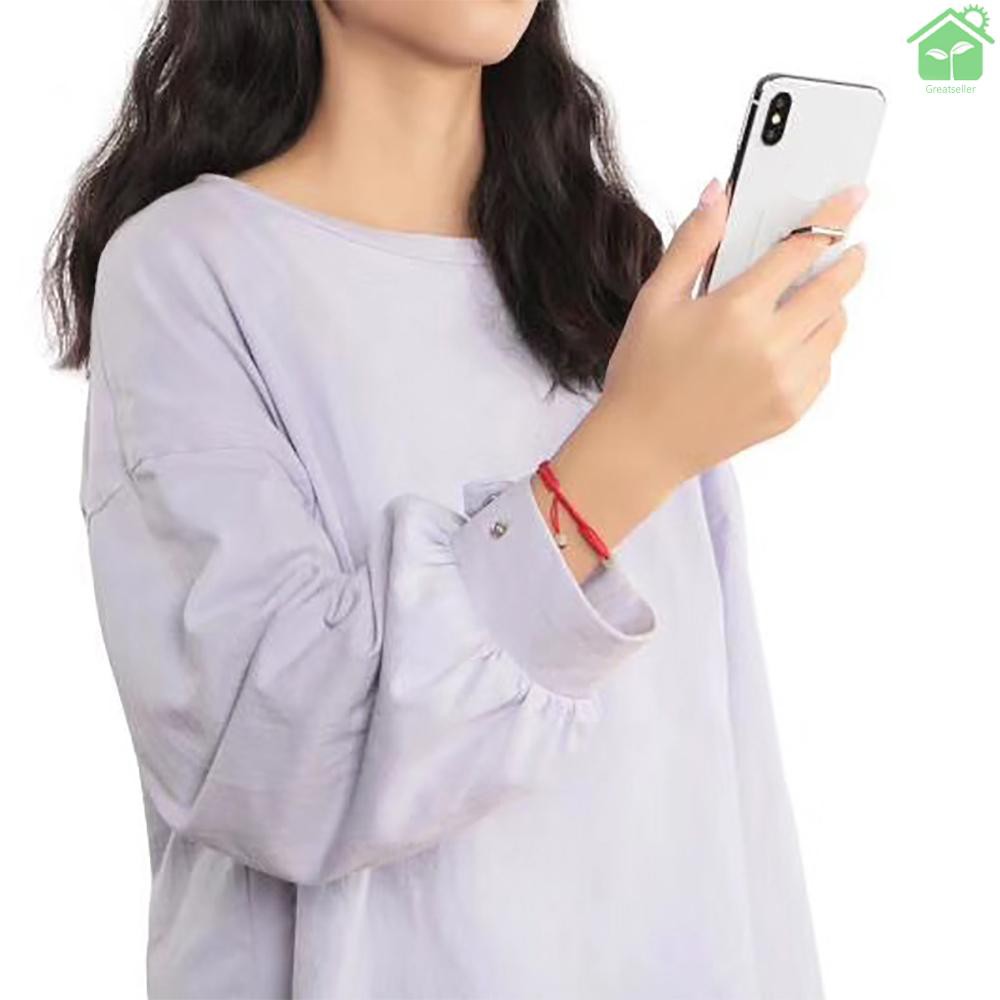 Nhẫn Đỡ Điện Thoại Trong Suốt Hình Vuông Phối Hình Trái Tim Màu Vàng Hồng