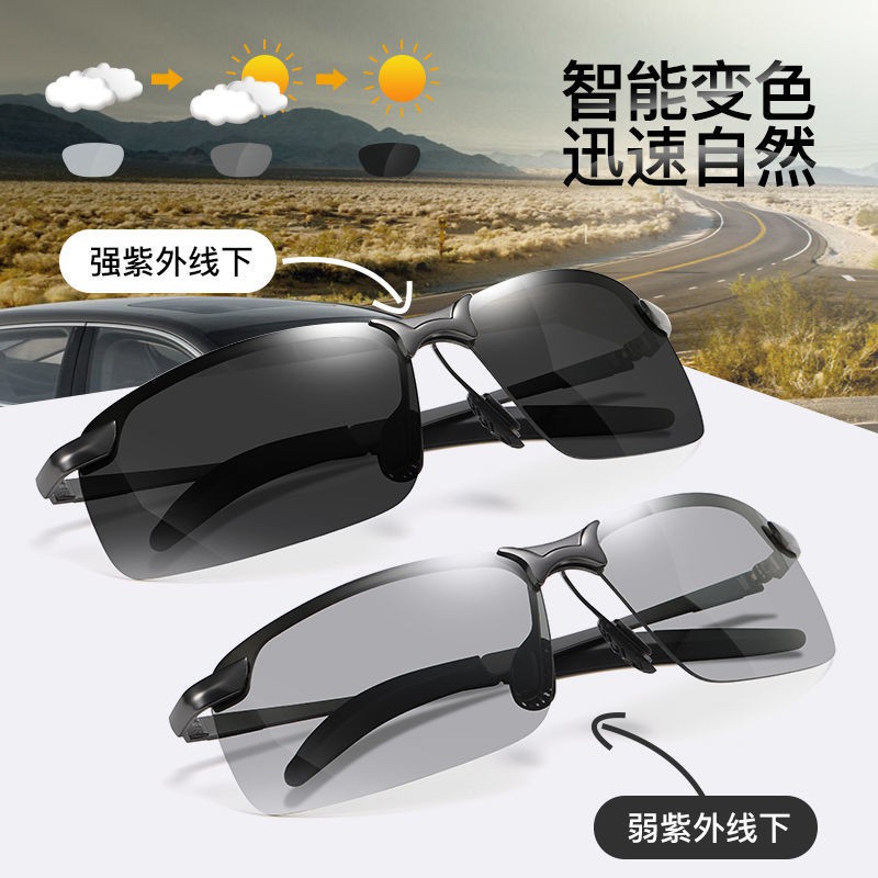 ┅﹍hồ bắn cá Kính tìm câu đặc biệt Lái xe HD Thay đổi màu râm Polarized Mực <