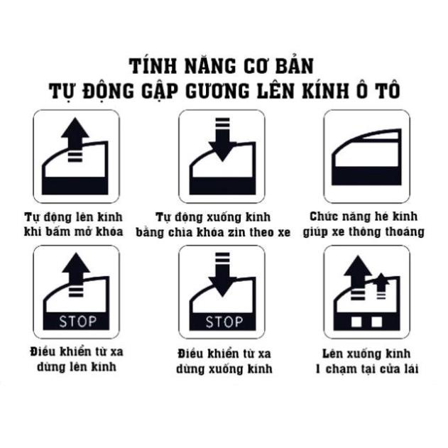 Bộ điều khiển gập gương lên xuống kính Toyota Altis 2016 đến 2022 rắc cắm zin-Bảo hành chính hãng 12 tháng