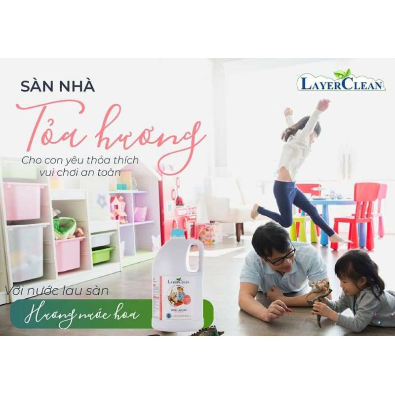 Nước lau sàn hữu cơ Layer Clean 5l hương Quế