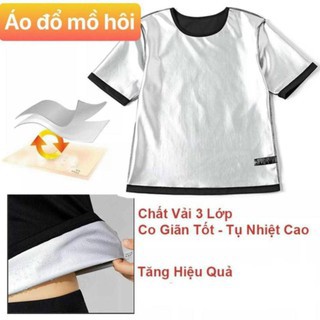 Bộ Quần Áo Sinh Nhiệt Đổ Mồ Hôi Thể Thao Giảm Cân Giảm Mỡ Bụng BORN UMCOMMONO (Set Áo Phông Ngắn Tay + Quần)