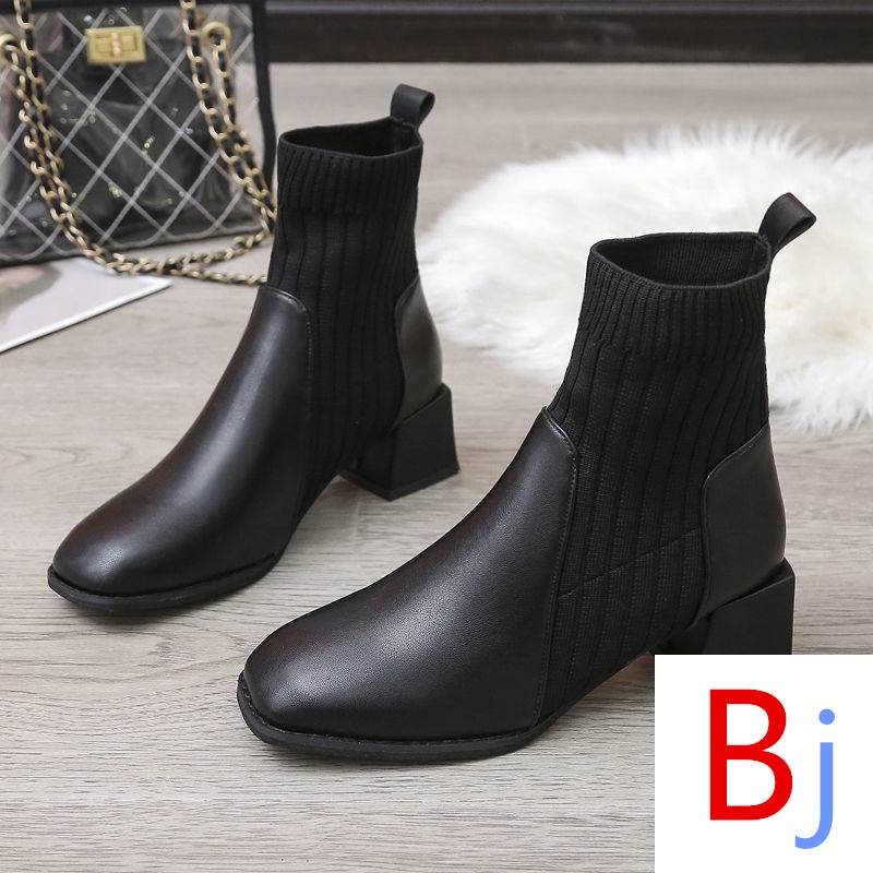 Giày Boot Cao Gót Cổ Ngắn Thiết Kế Mới Thời Trang Mùa Hè Năm 2021 Dành Cho Nữ