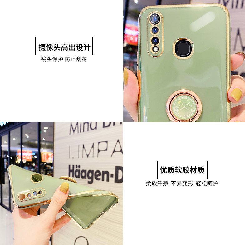 Ốp Điện Thoại Silicon Mềm Kèm Giá Đỡ Cho Vivo Y19 Vivo Y19