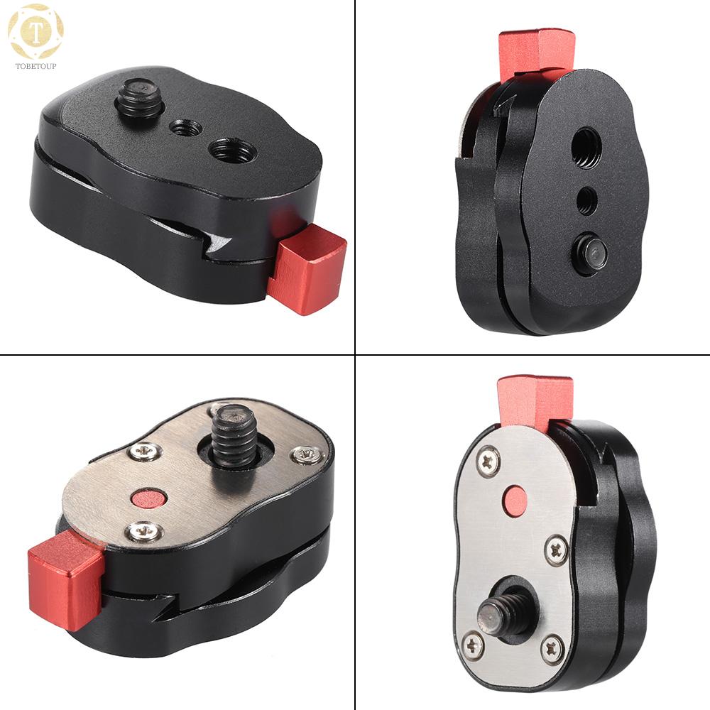 Shipped within 12 hours】 Mini Quick Release Plate for LCD Monitor Friction Aticulating Arm LED light Camera Camcorder Rig Quick Release Plate [TO]