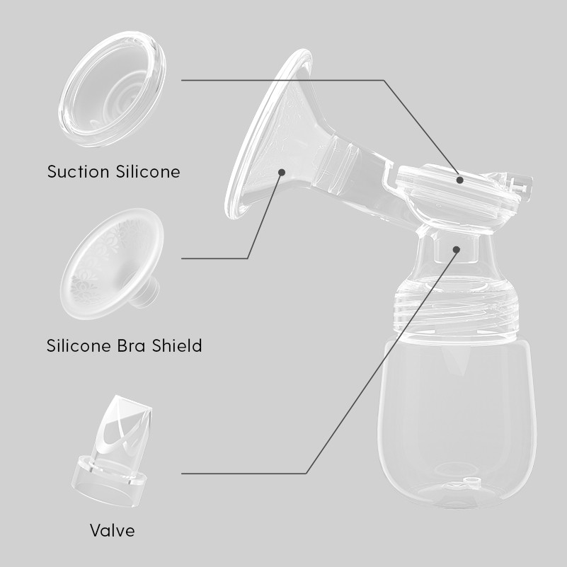 Đầu hút sữa mẹ boboduck bằng silicone tiện lợi F5070