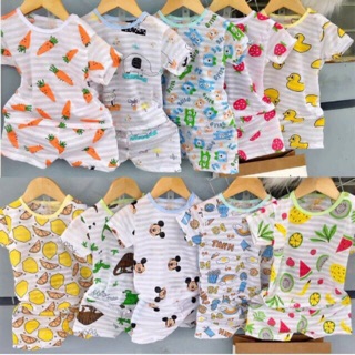 Combo 5 bộ cotton tre cộc tay